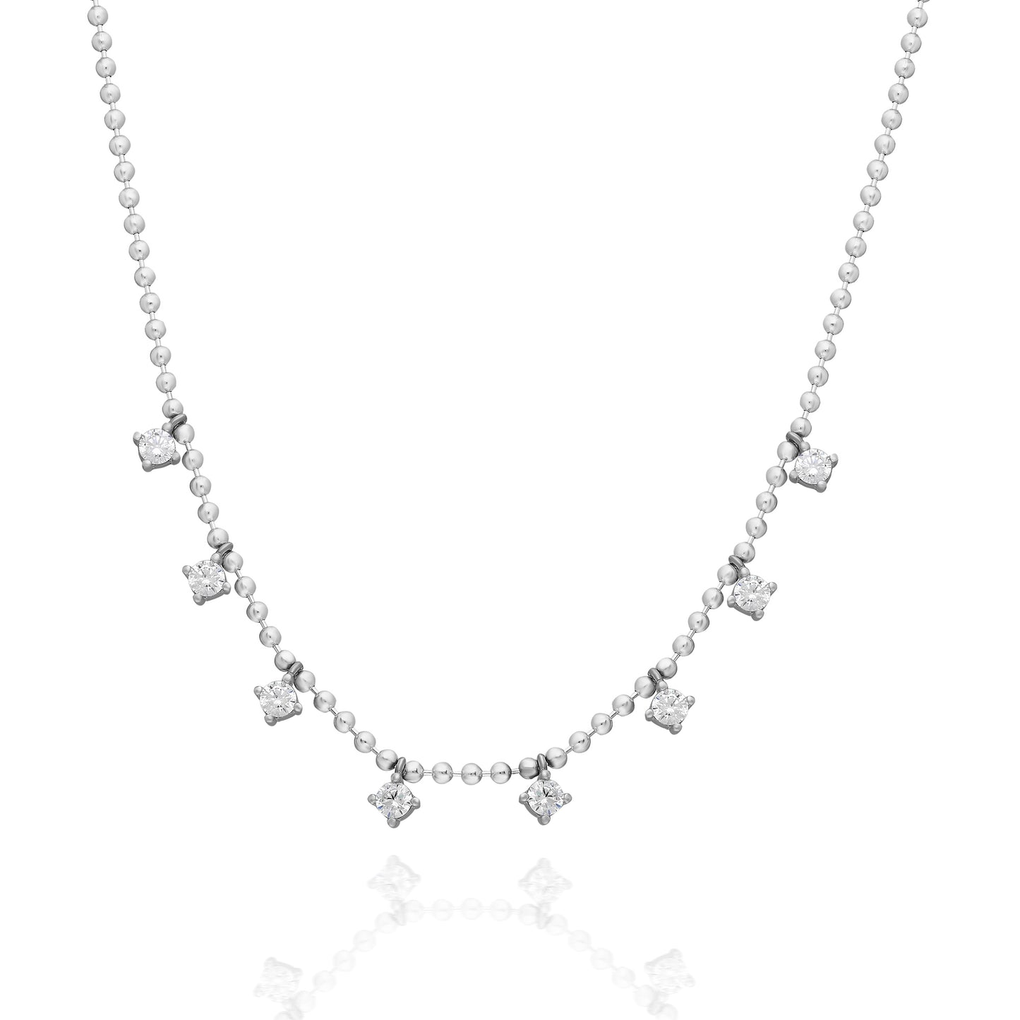 Jenna Ball Bezel Necklace