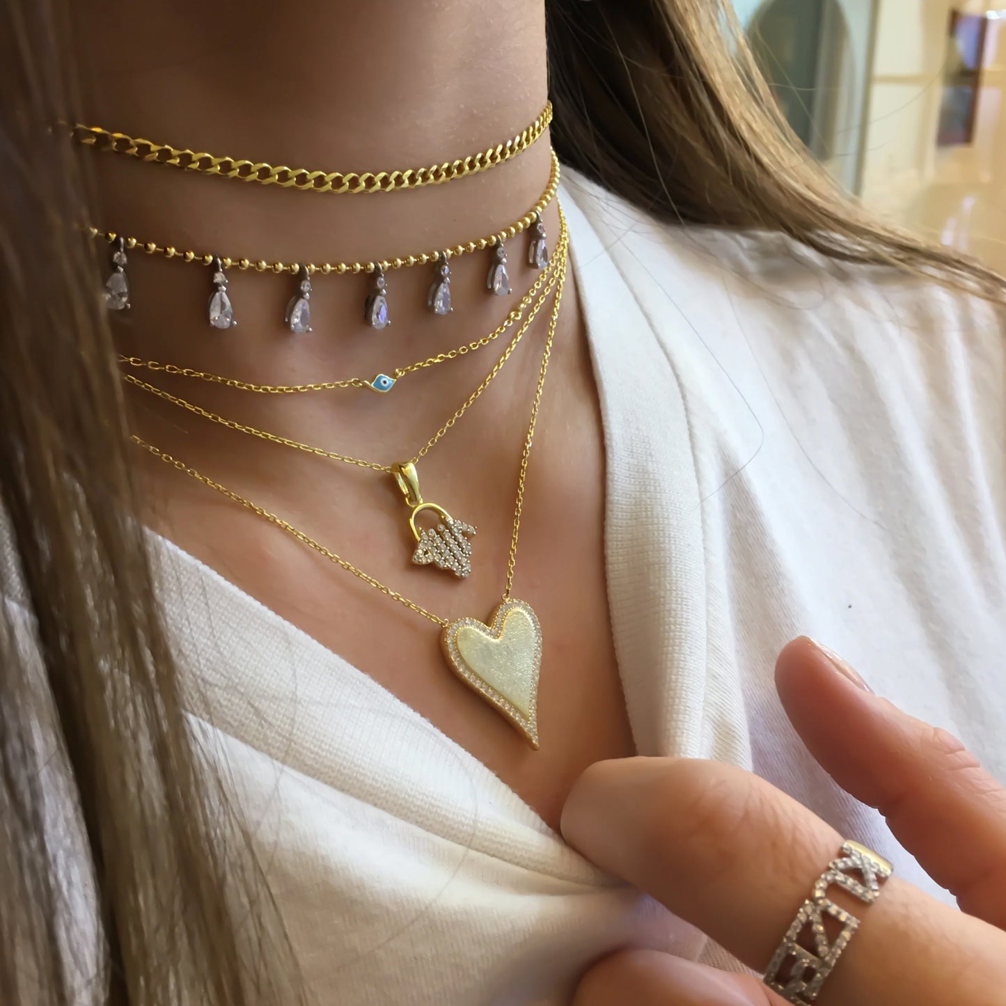 Jenna Hamsa Necklace