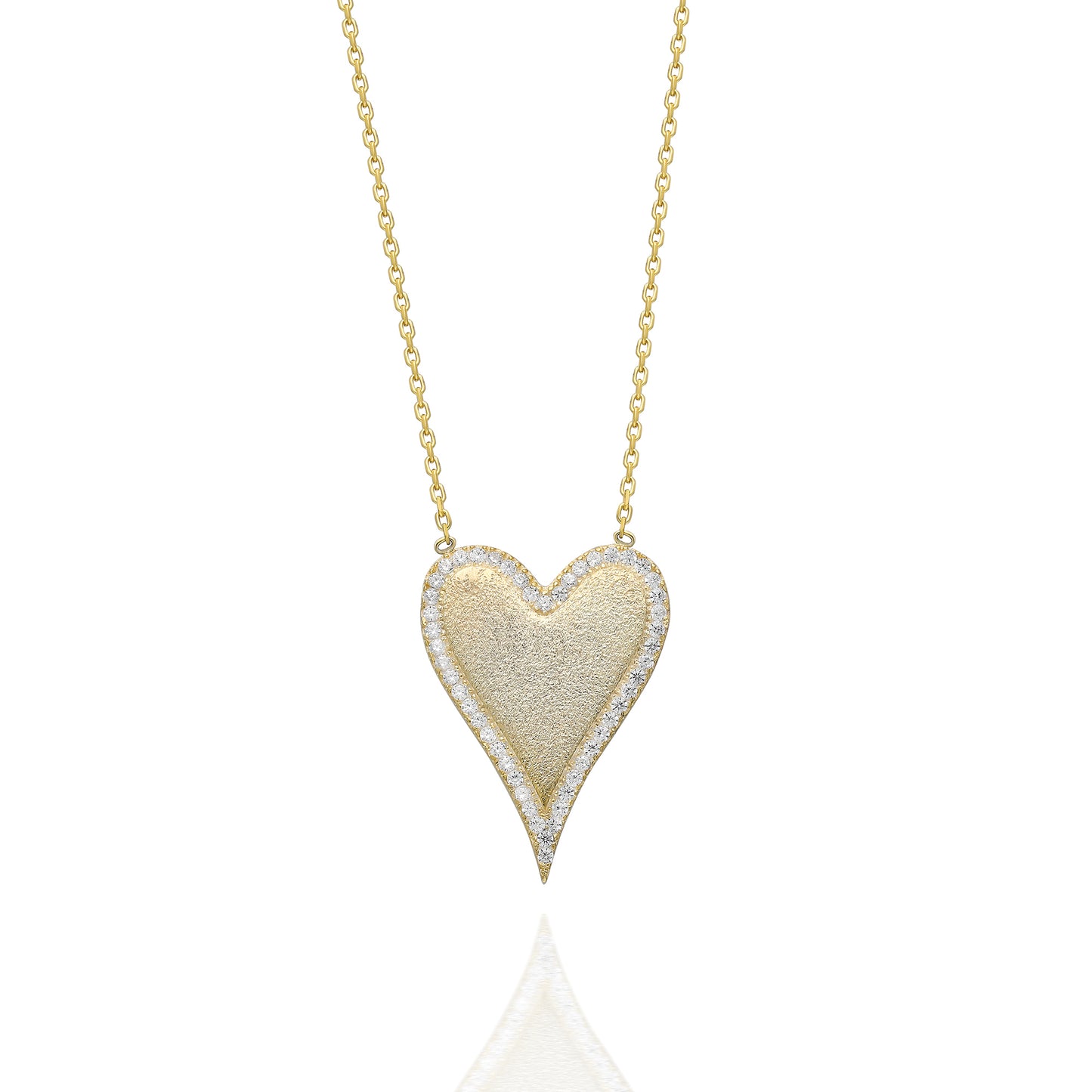 Jenna Plain Heart Necklace
