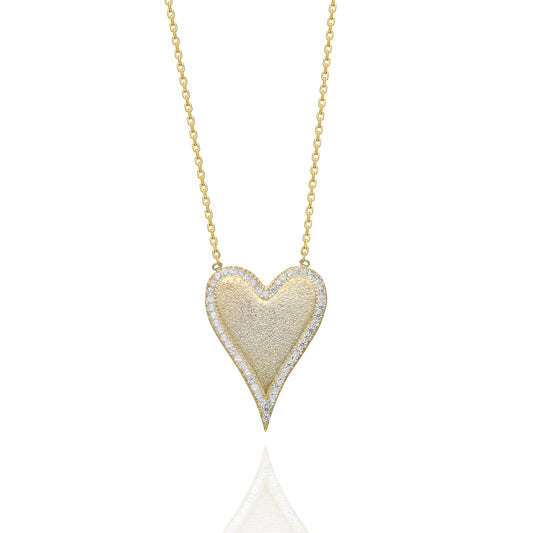 Jenna Plain Heart Necklace