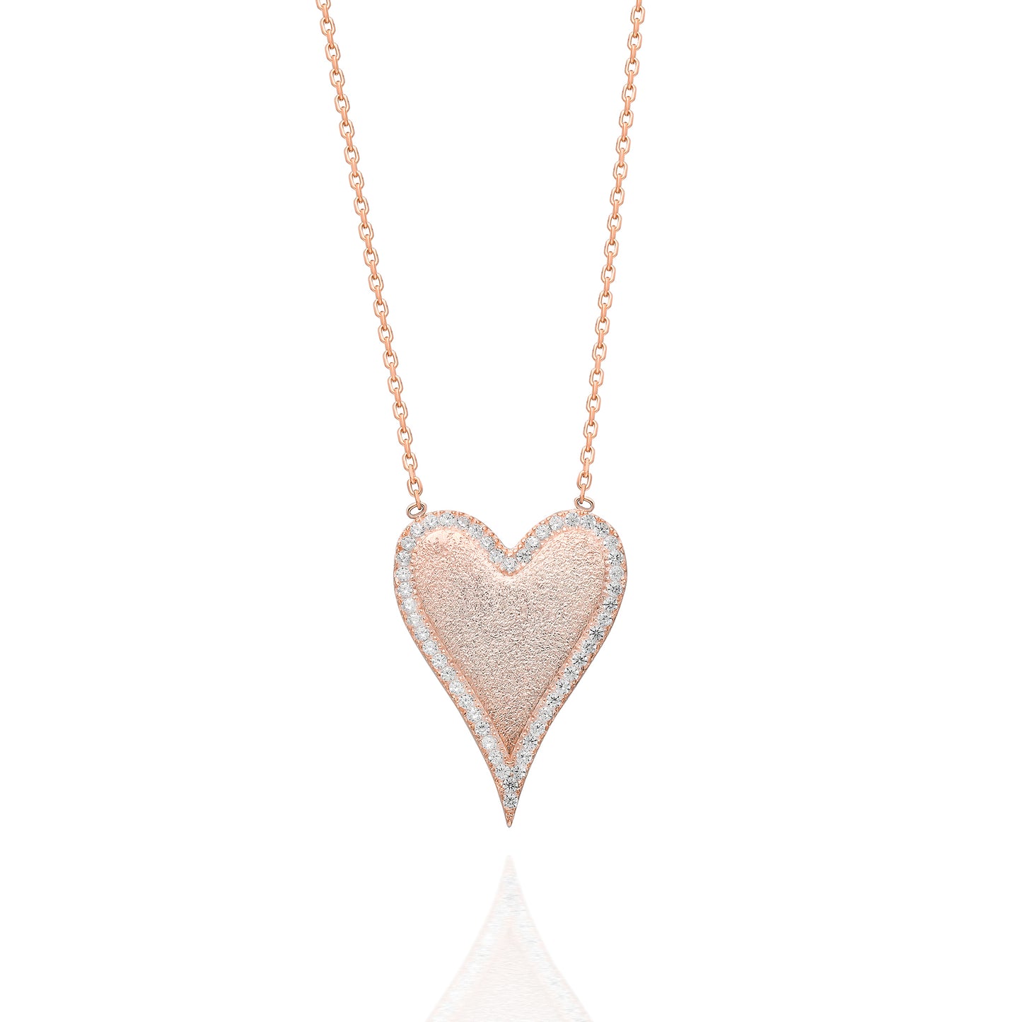 Jenna Plain Heart Necklace
