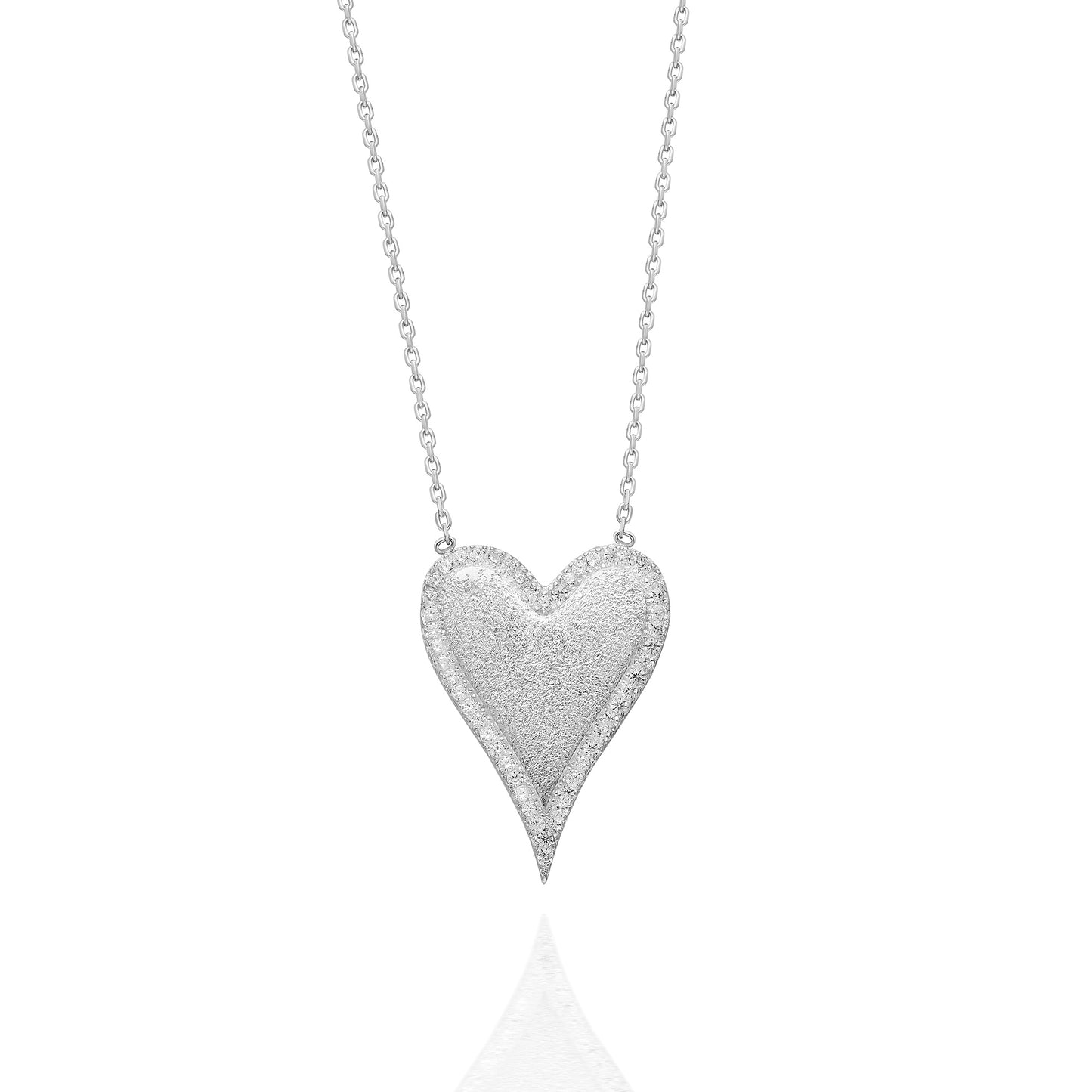 Jenna Plain Heart Necklace