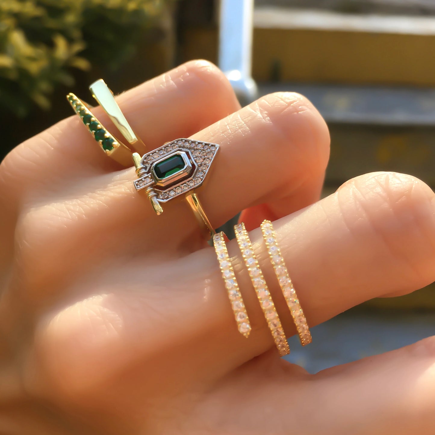 Knock Triangle Plain Ring