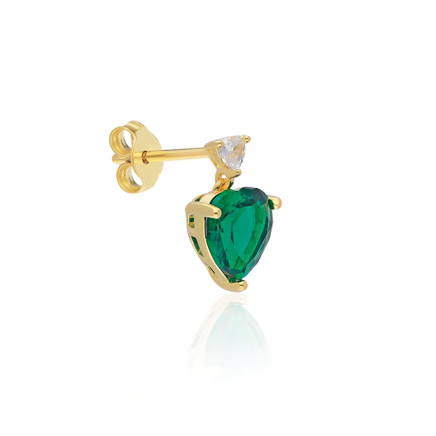 Laura Green Heart Earring