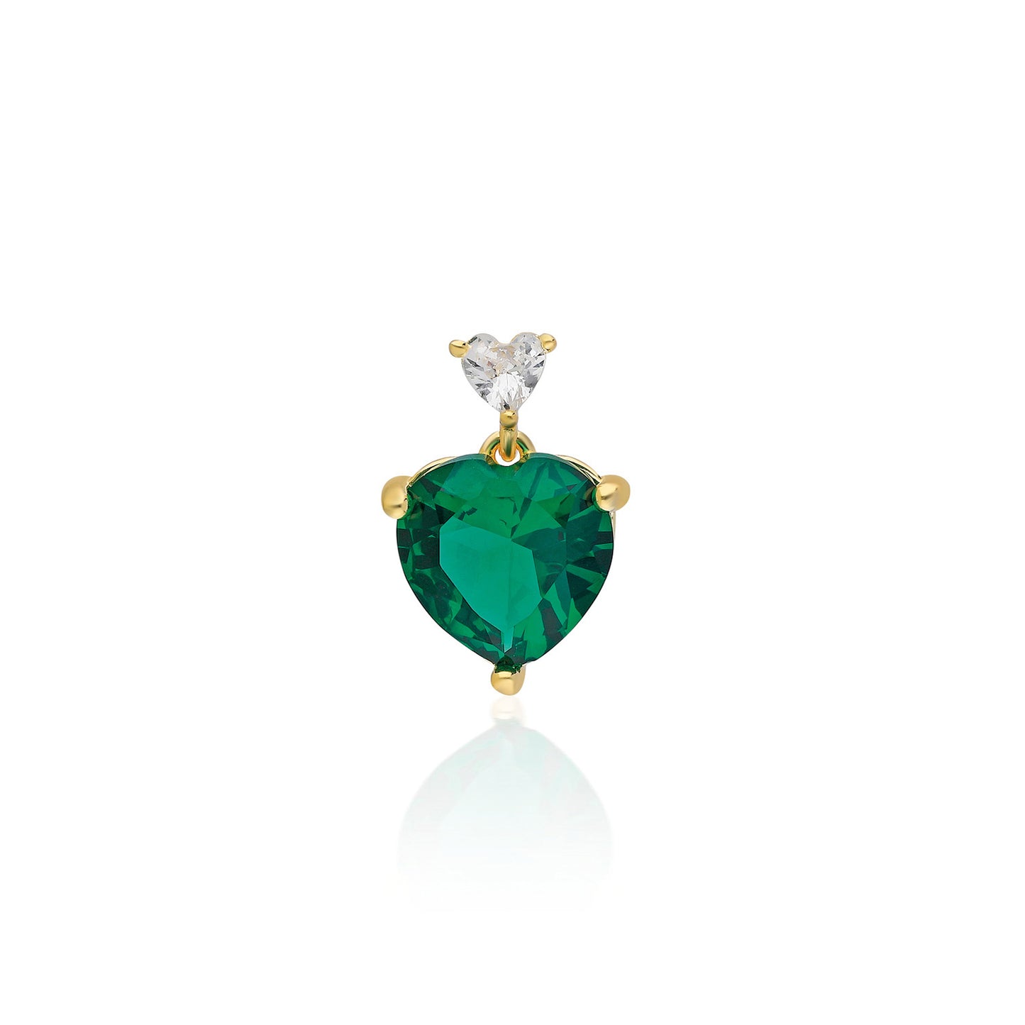 Laura Green Heart Earring
