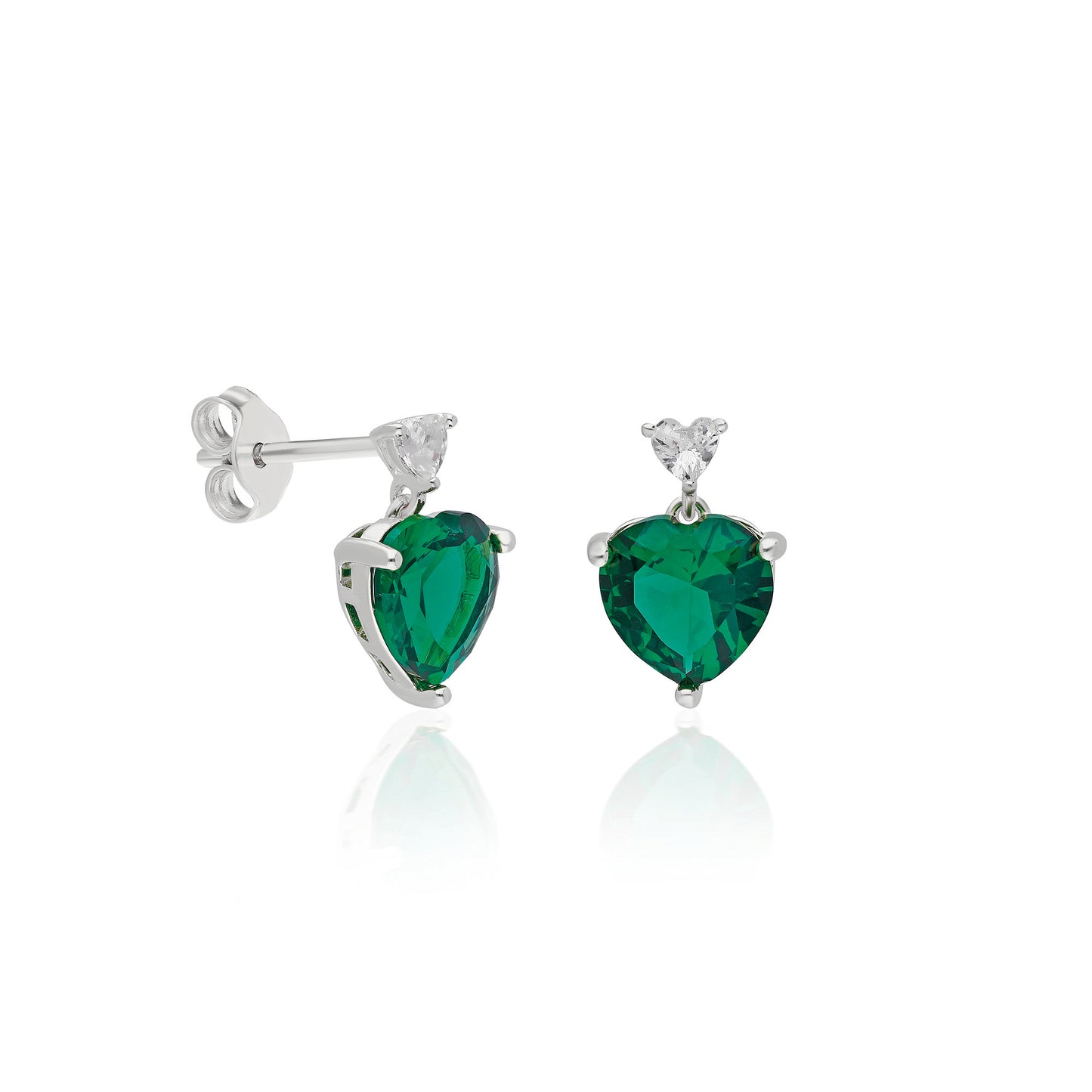 Laura Green Heart Earring