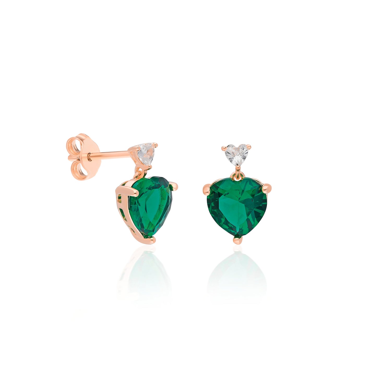Laura Green Heart Earring