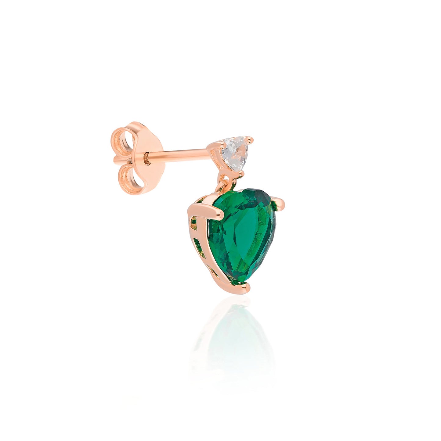 Laura Green Heart Earring