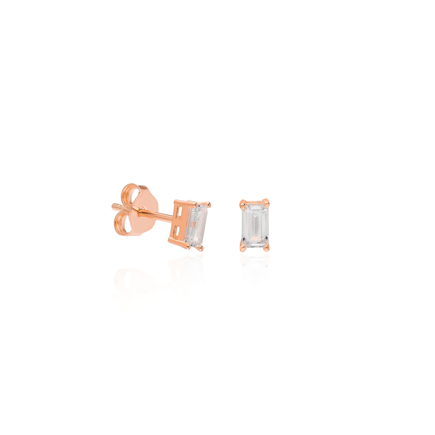 Linda Baguette Stud Earring