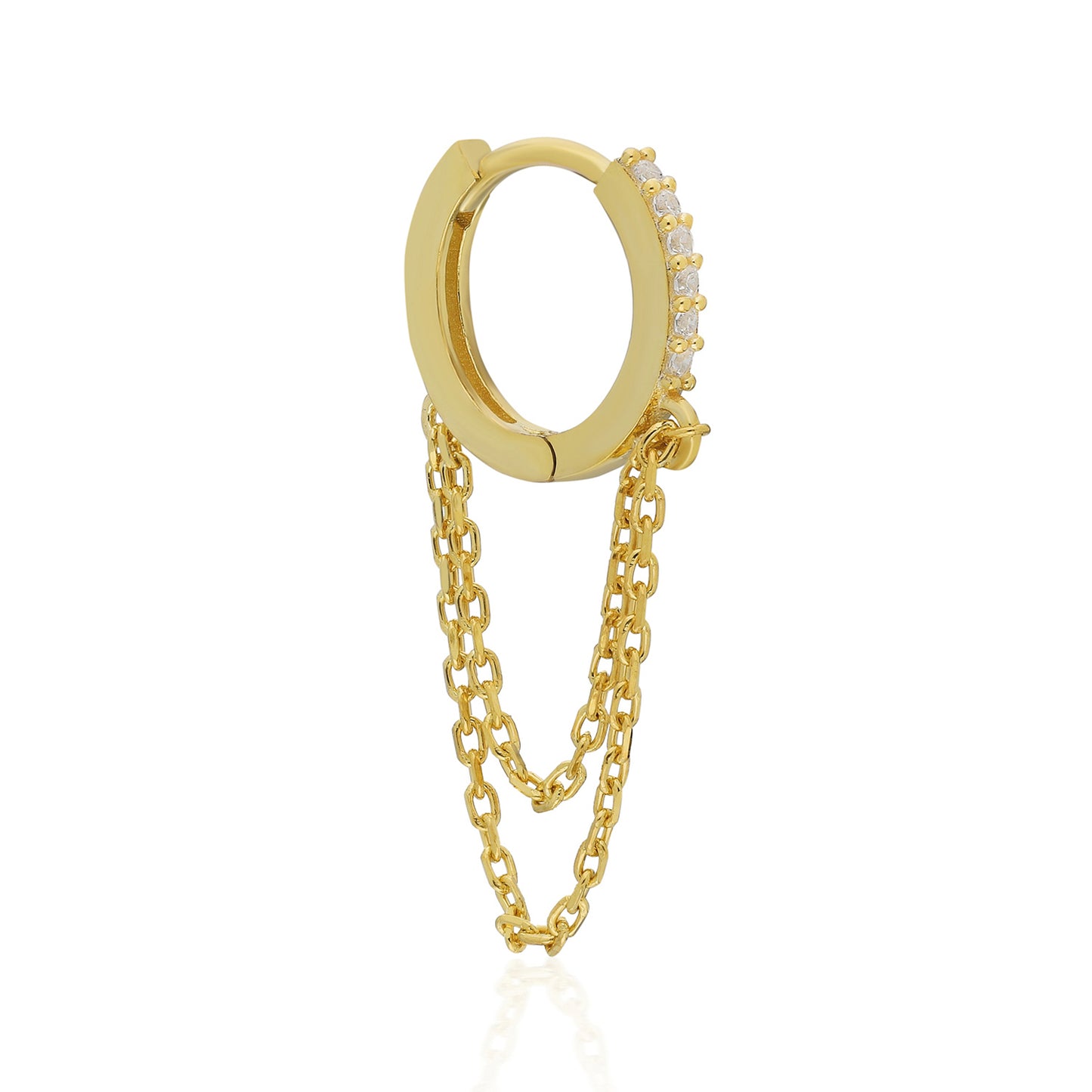 Linda Double Chain Earring