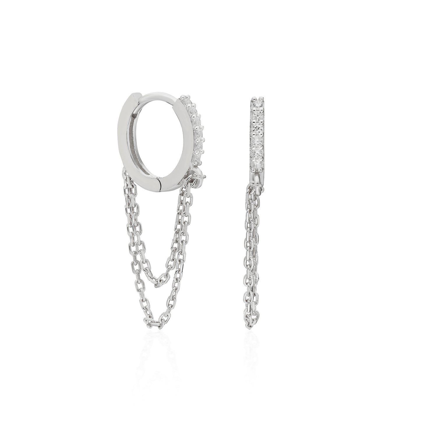 Linda Double Chain Earring