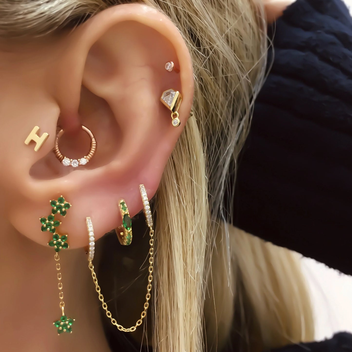 Linda Double Hoop Earring