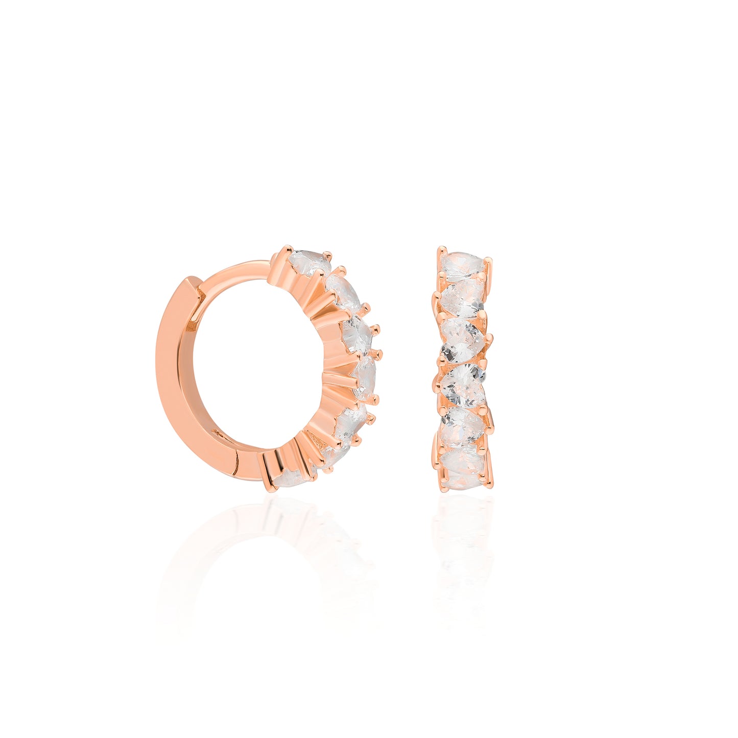 Linda Heart Huggie Earring