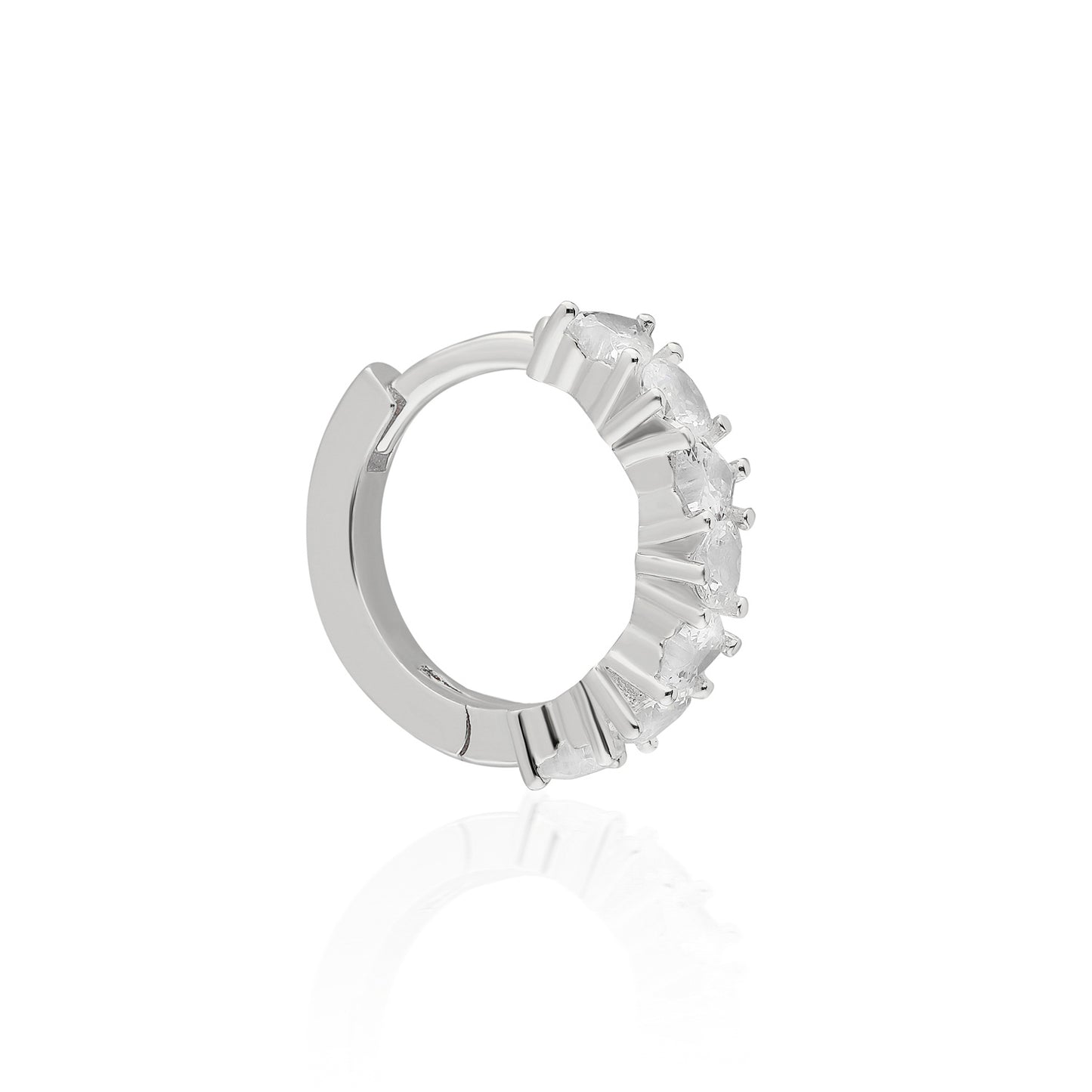 Linda Heart Huggie Earring