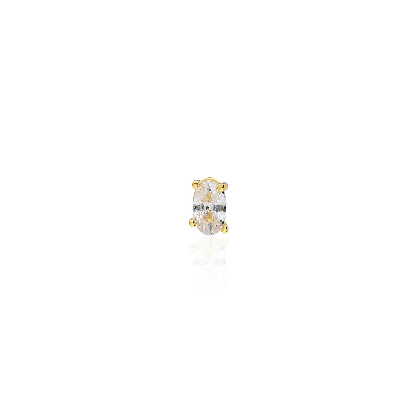 Linda Oval Stud Earring