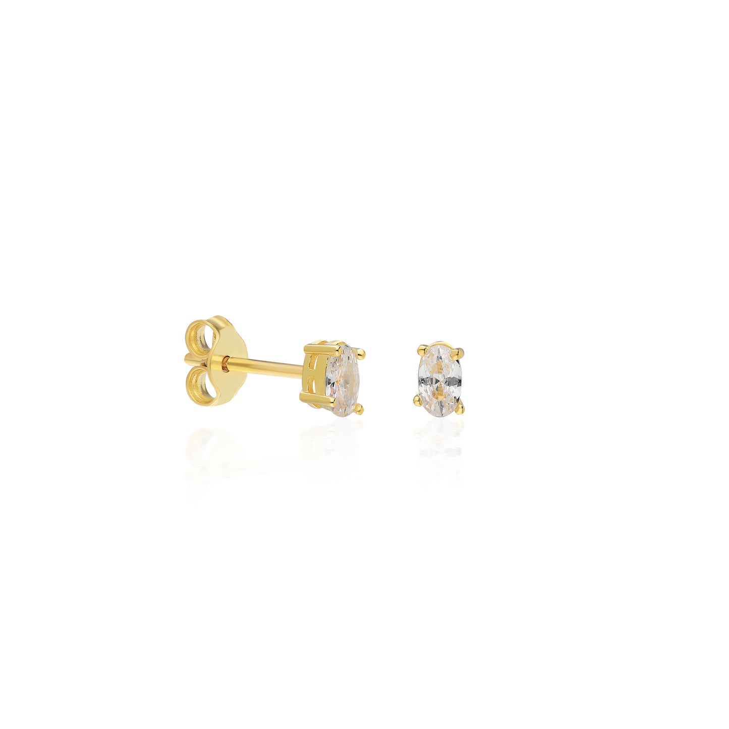 Linda Oval Stud Earring