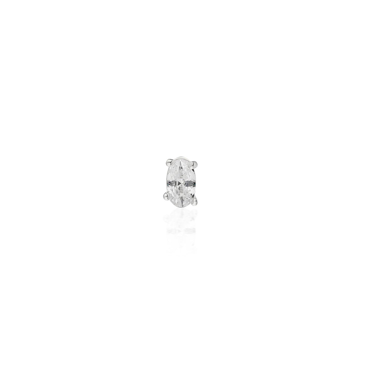 Linda Oval Stud Earring