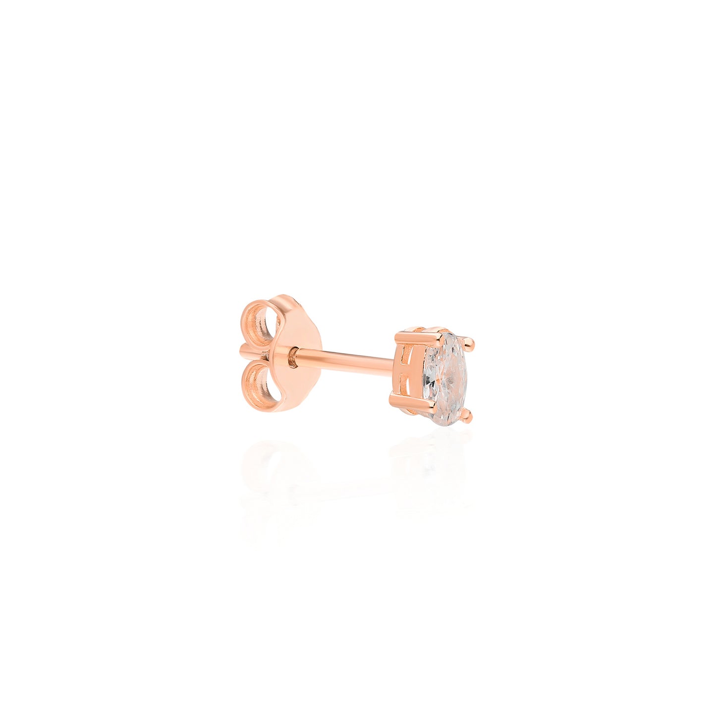 Linda Oval Stud Earring