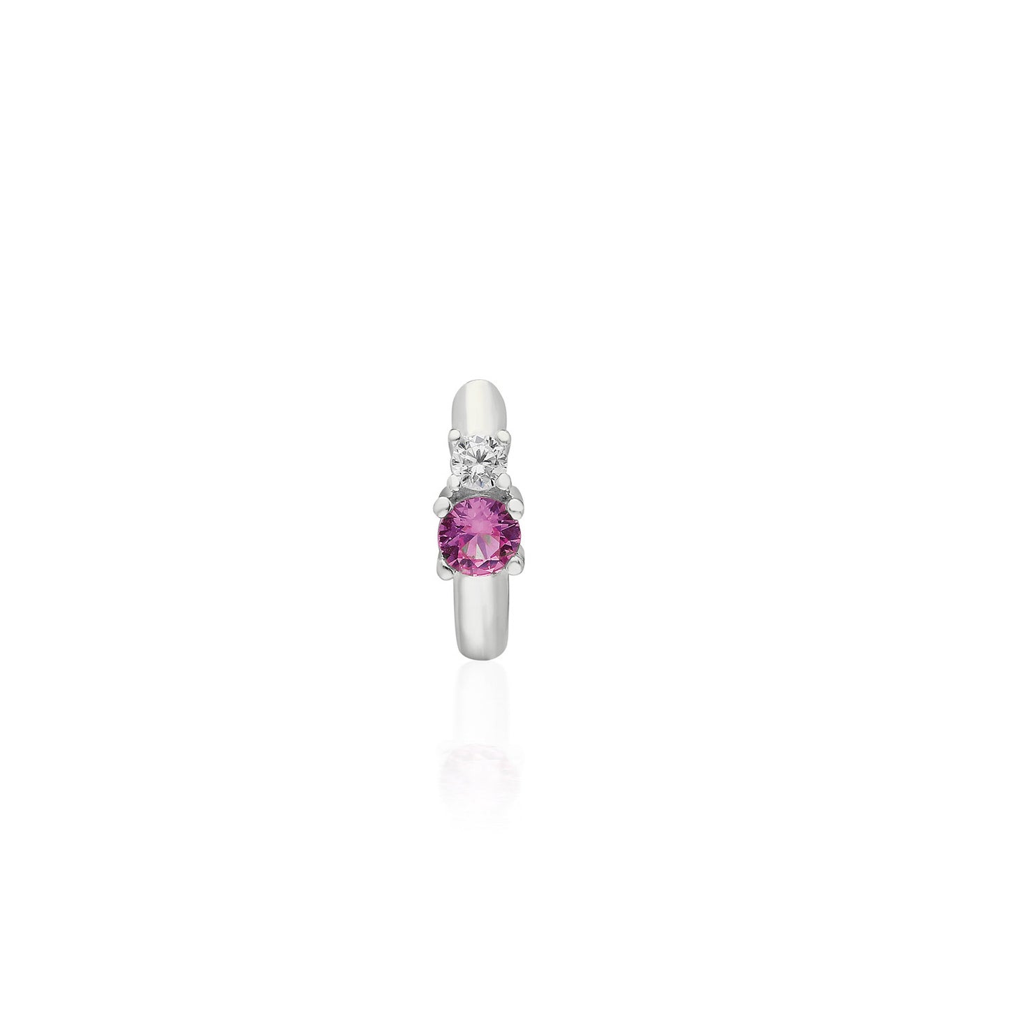 Linda Pink Huggie Earring