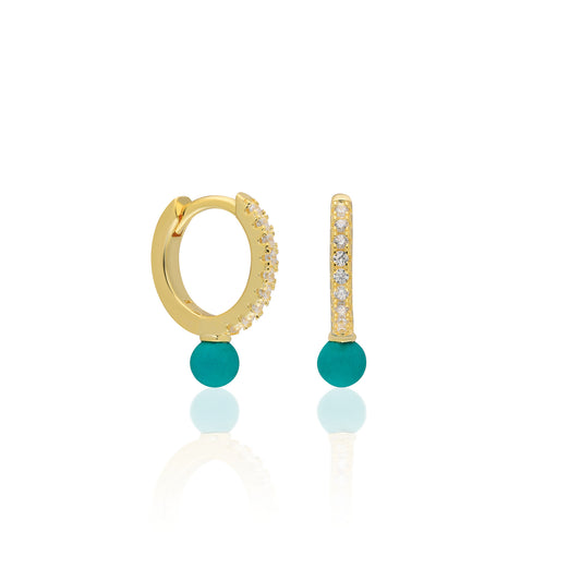 Linda Turquise Point Earring