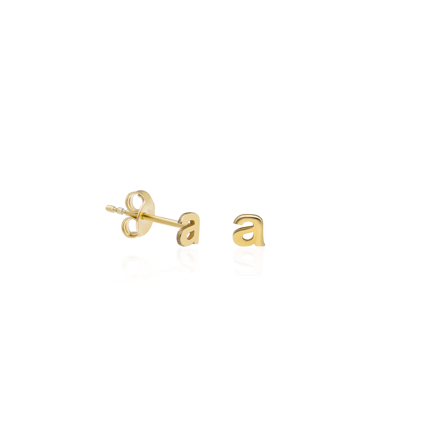 Lower Case Letter Stud Earring