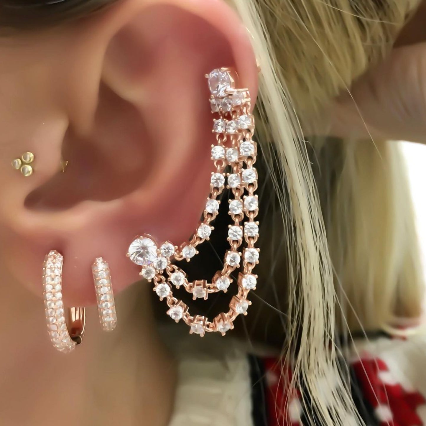 Maya Multi Chain Dangle Earring