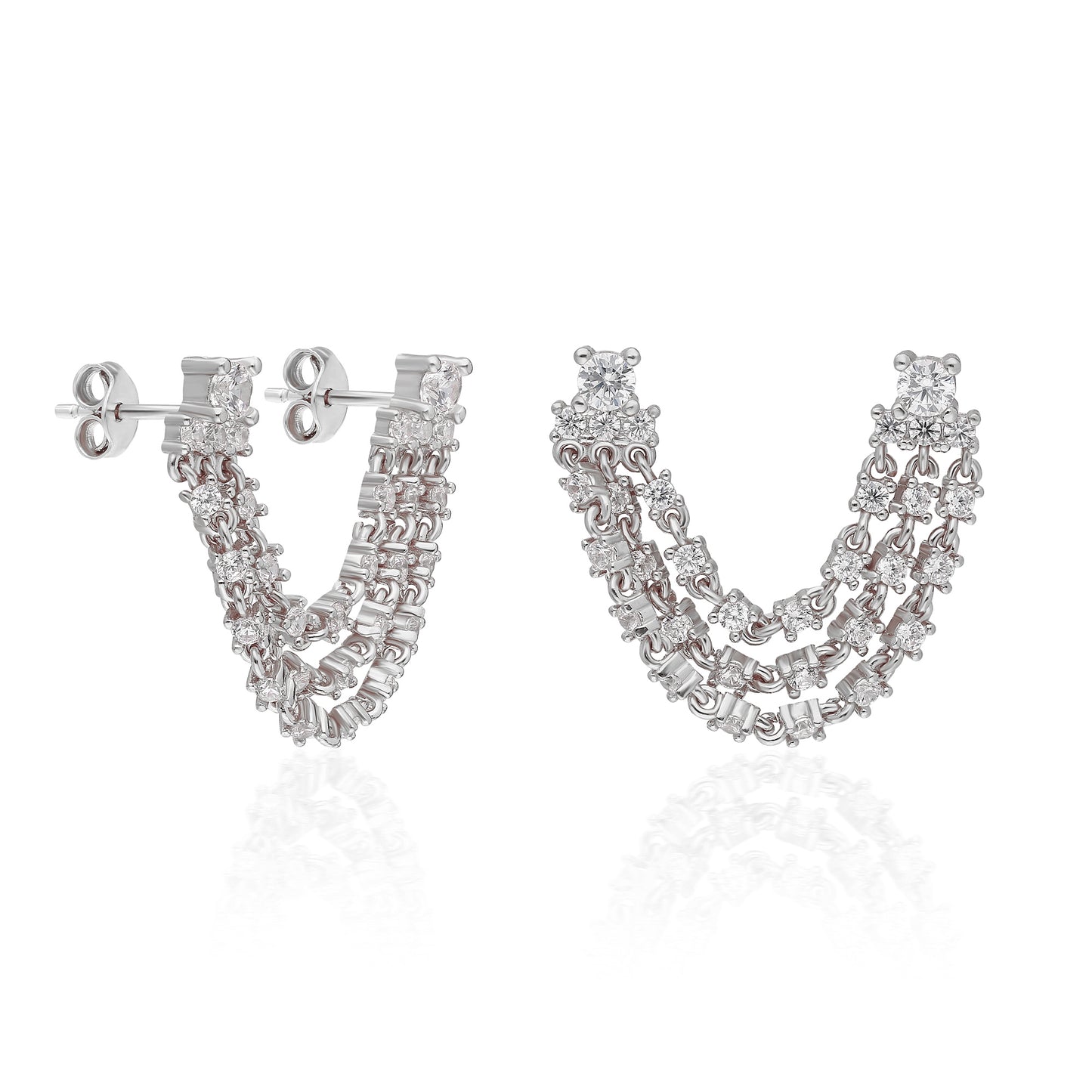 Maya Multi Chain Dangle Earring