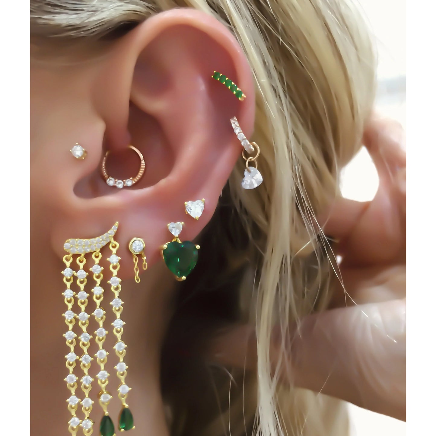 Micro Bezel S Gold Piercing
