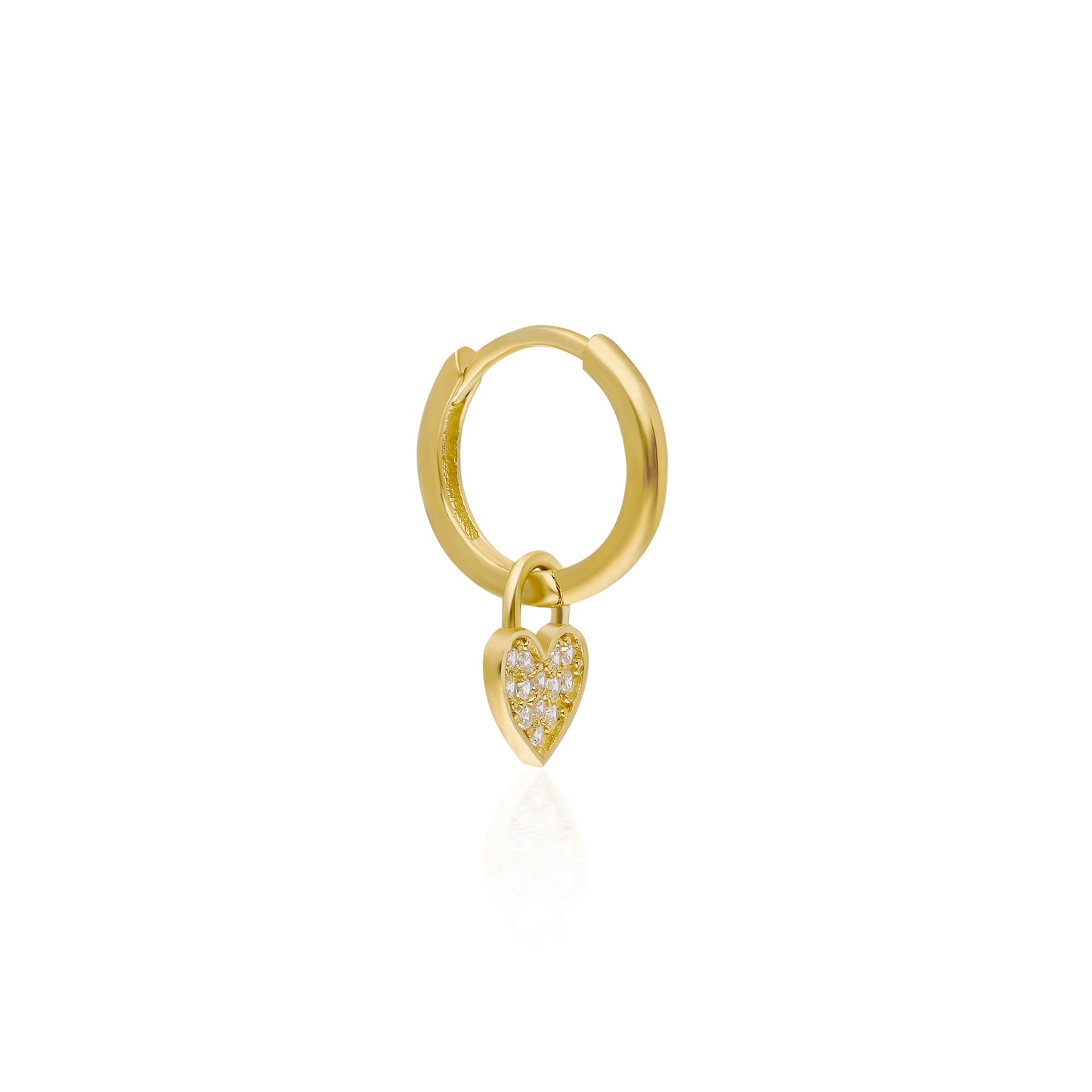 Mini Heart Drop Earring