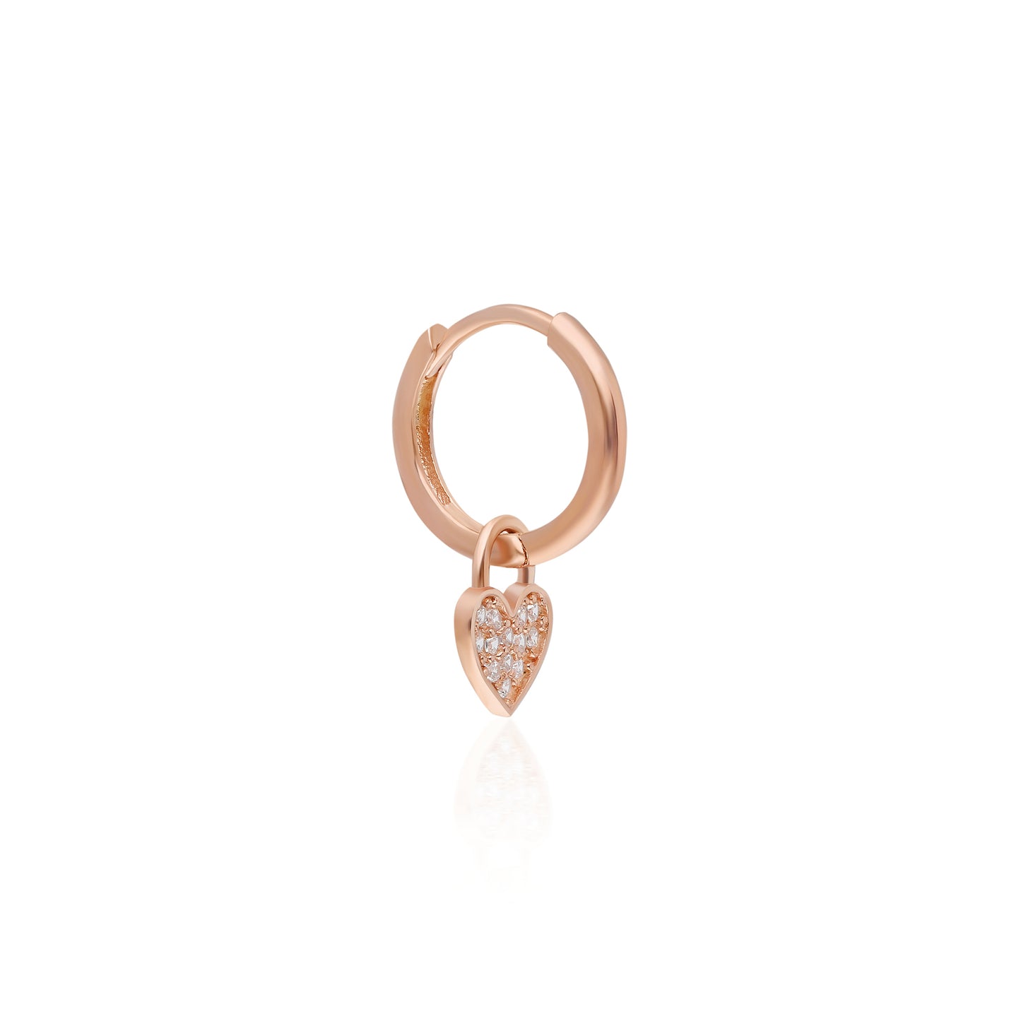 Mini Heart Drop Earring
