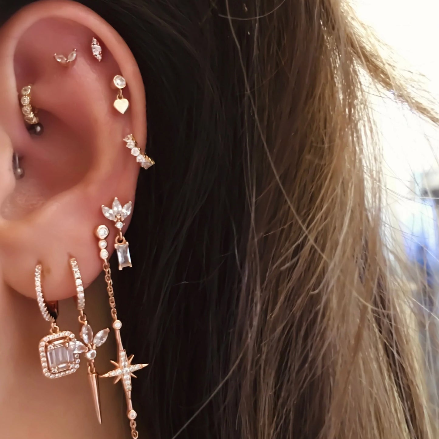 Mini Stras Gold Piercing