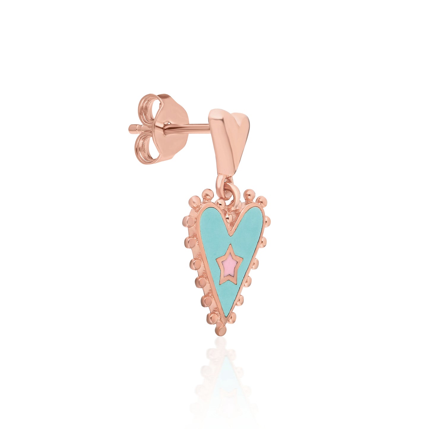 Mint Pupa Herz Earring