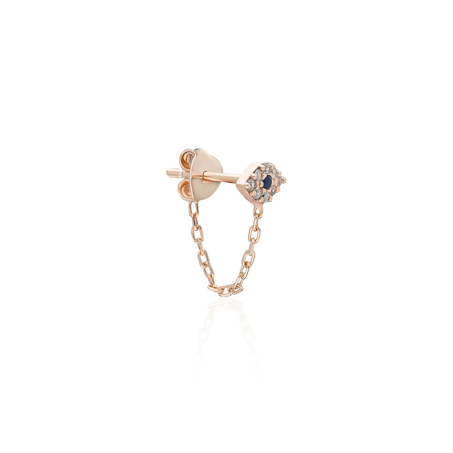 Novel Eye Short Chain Earring