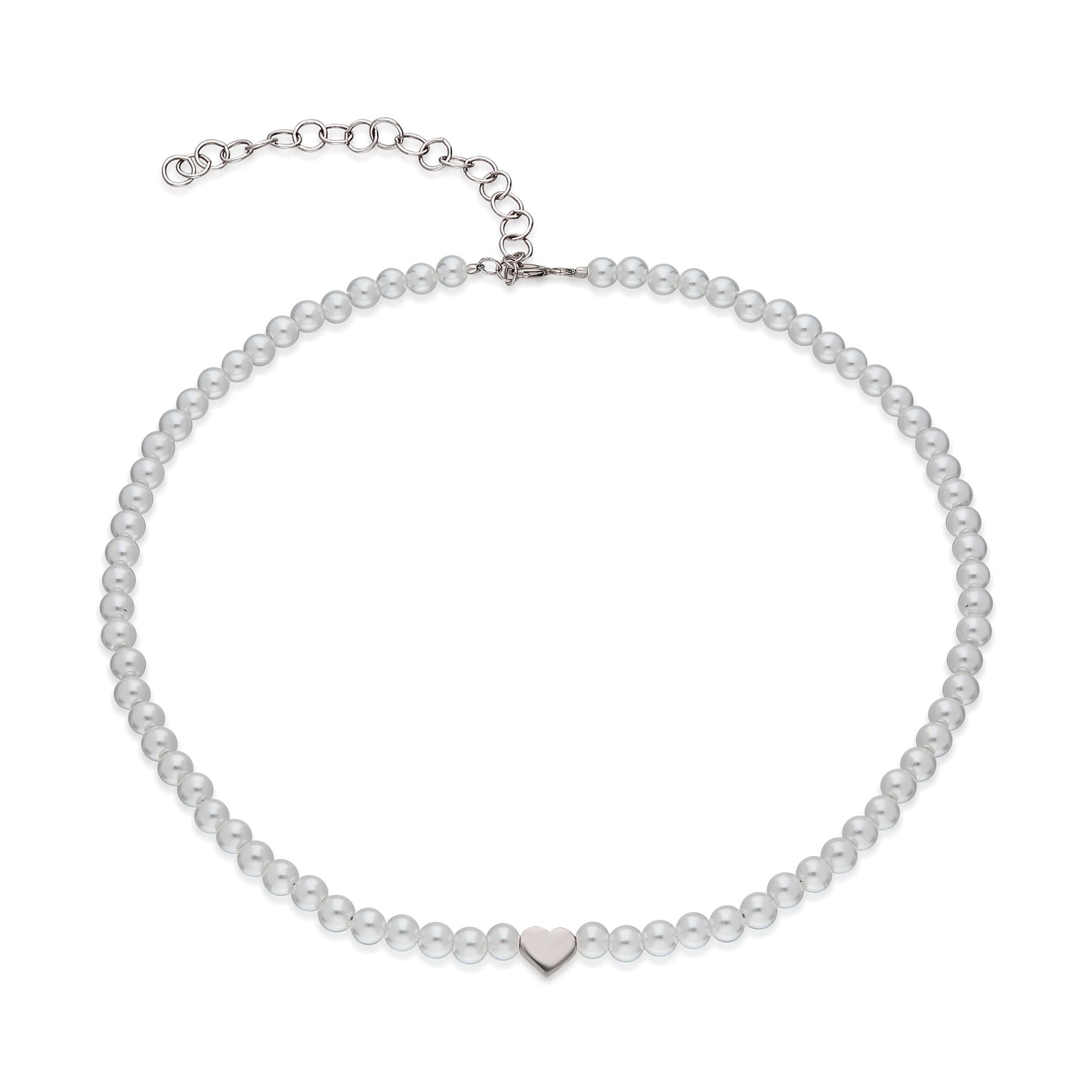 Pearl Heart Choker