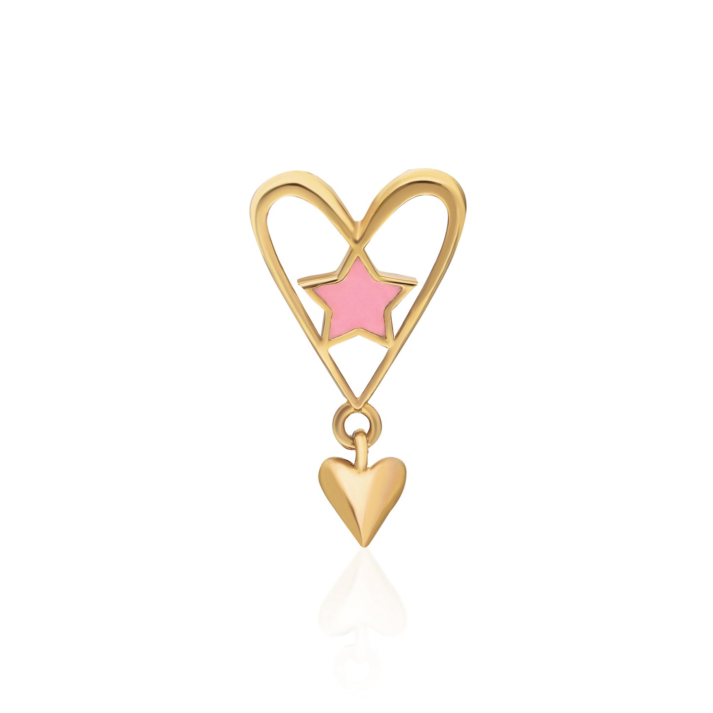 Pink Pupa Earring