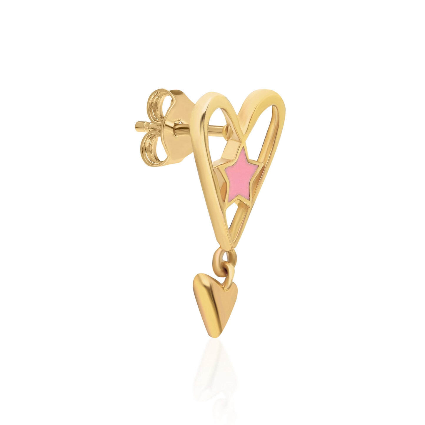 Pink Pupa Earring