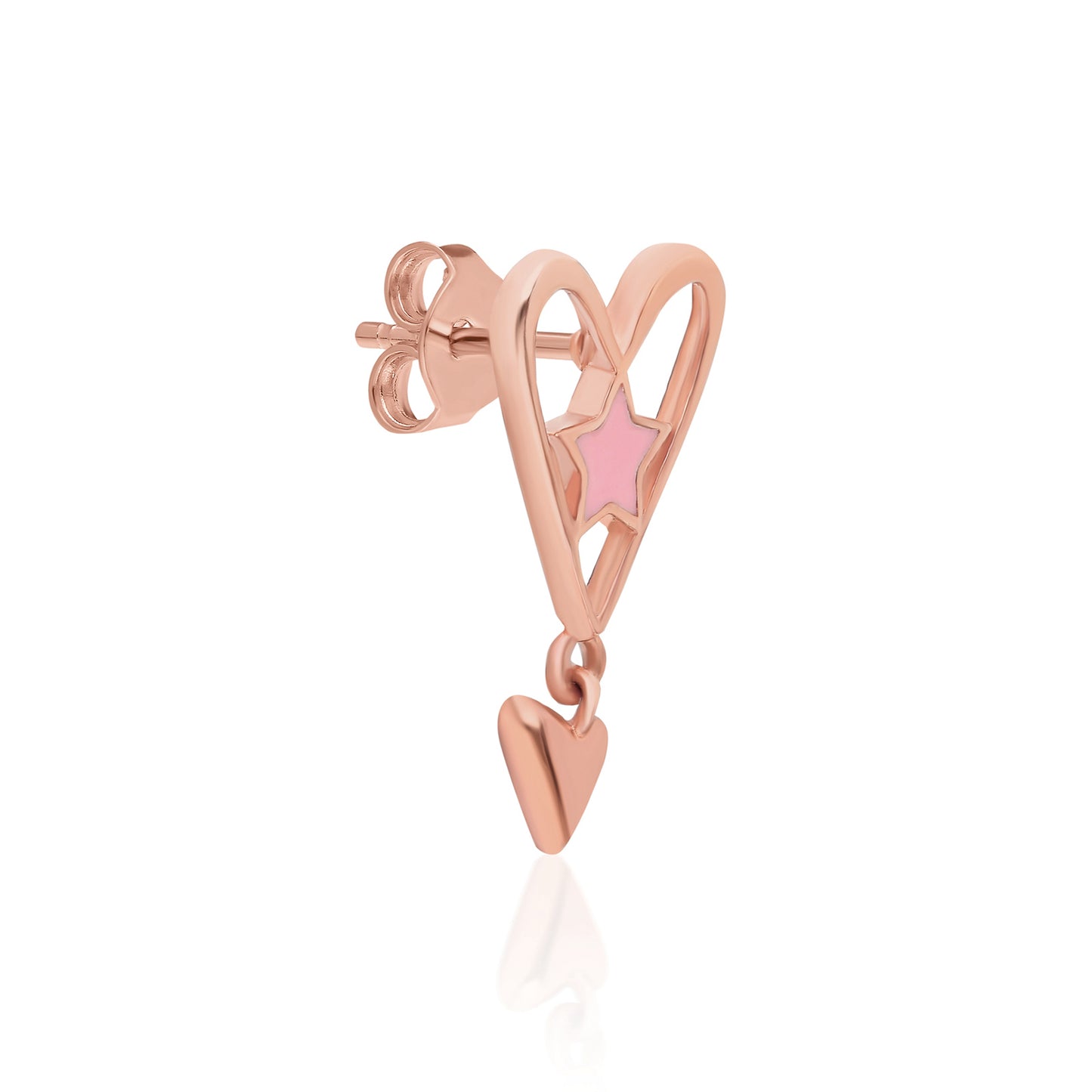 Pink Pupa Earring