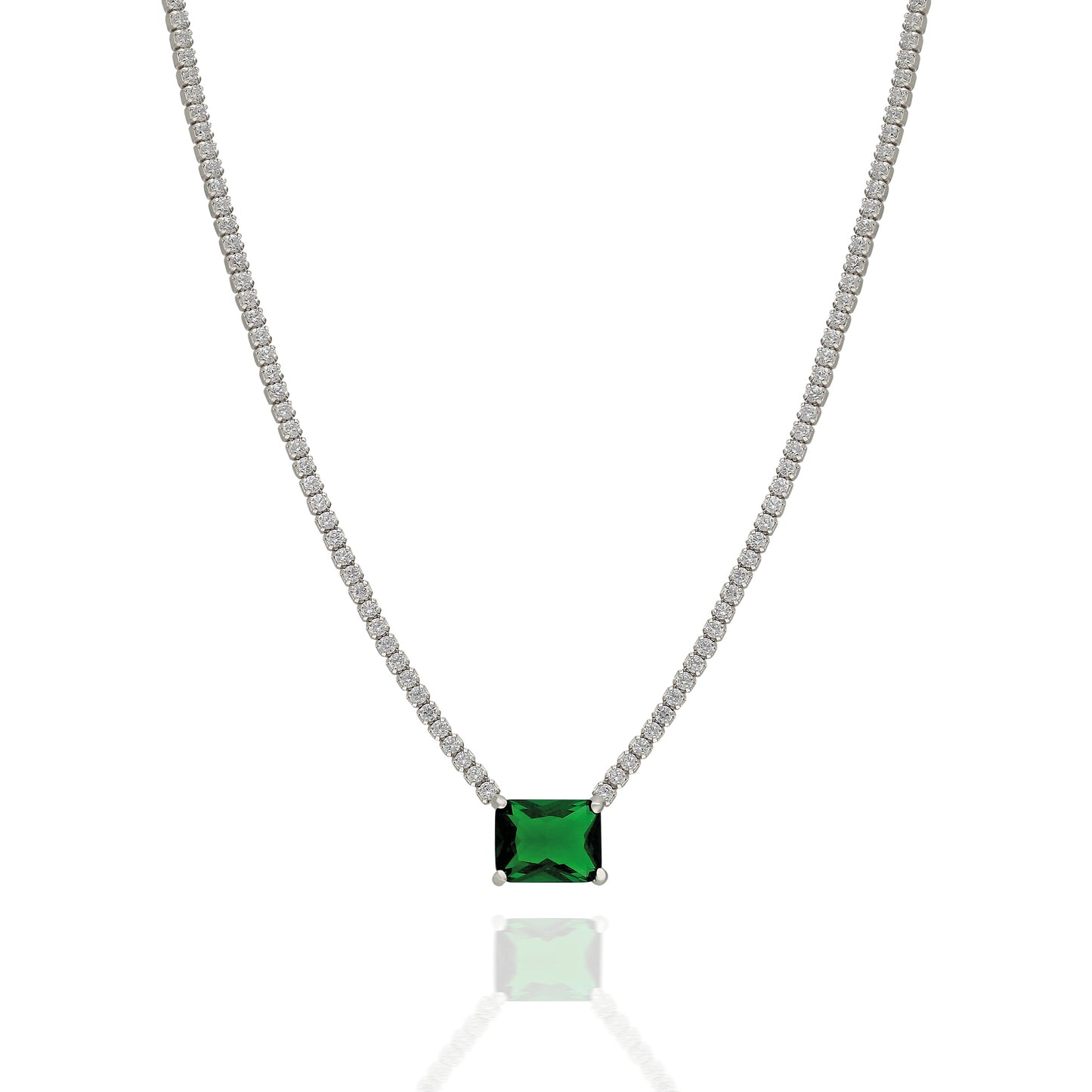 Poem Green Necklace