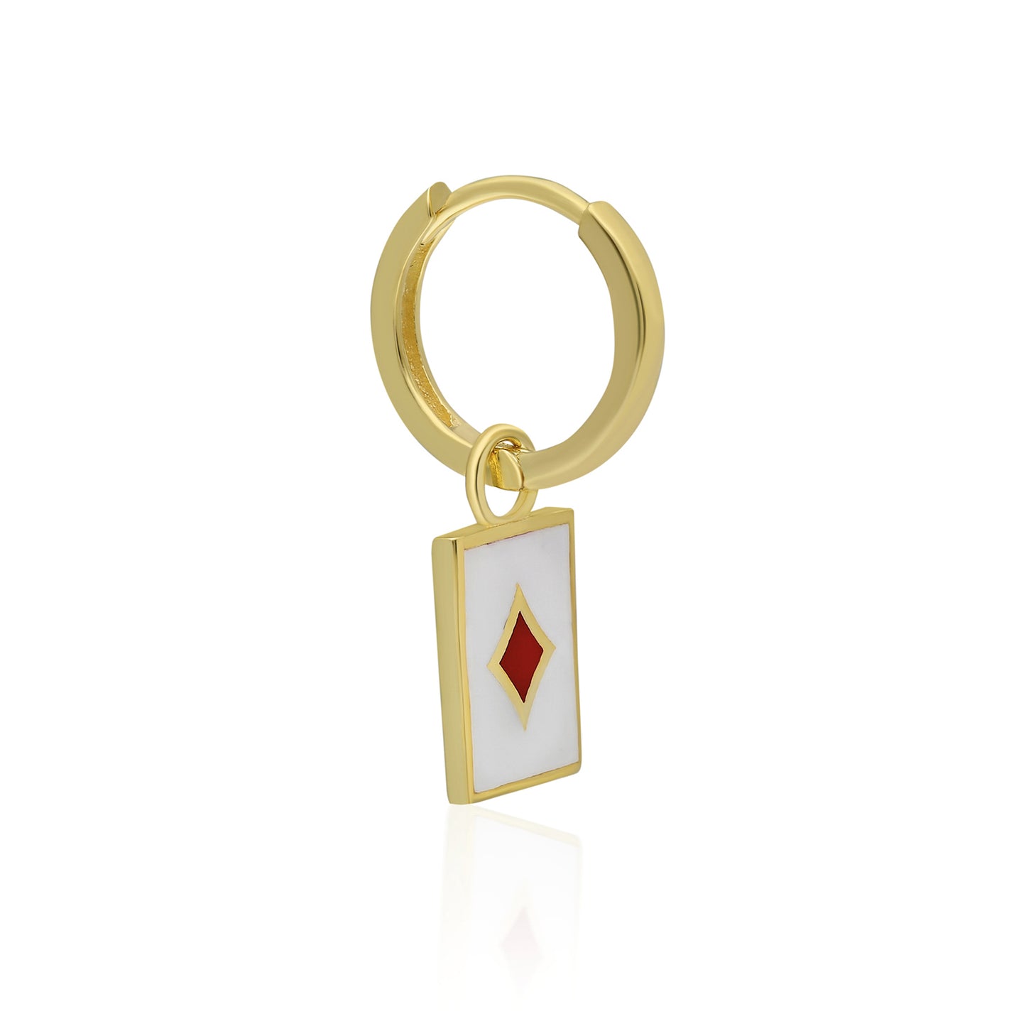 Poker Diamond Earring