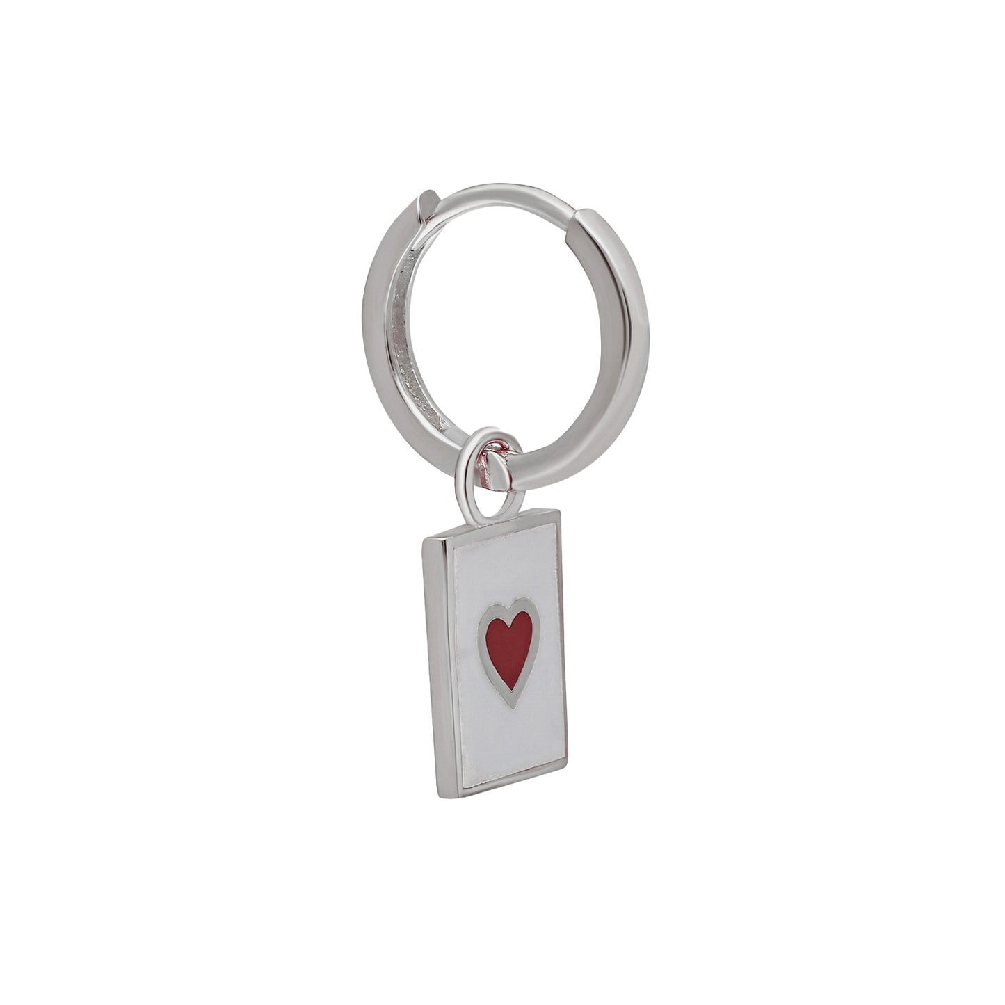 Poker Heart Earring