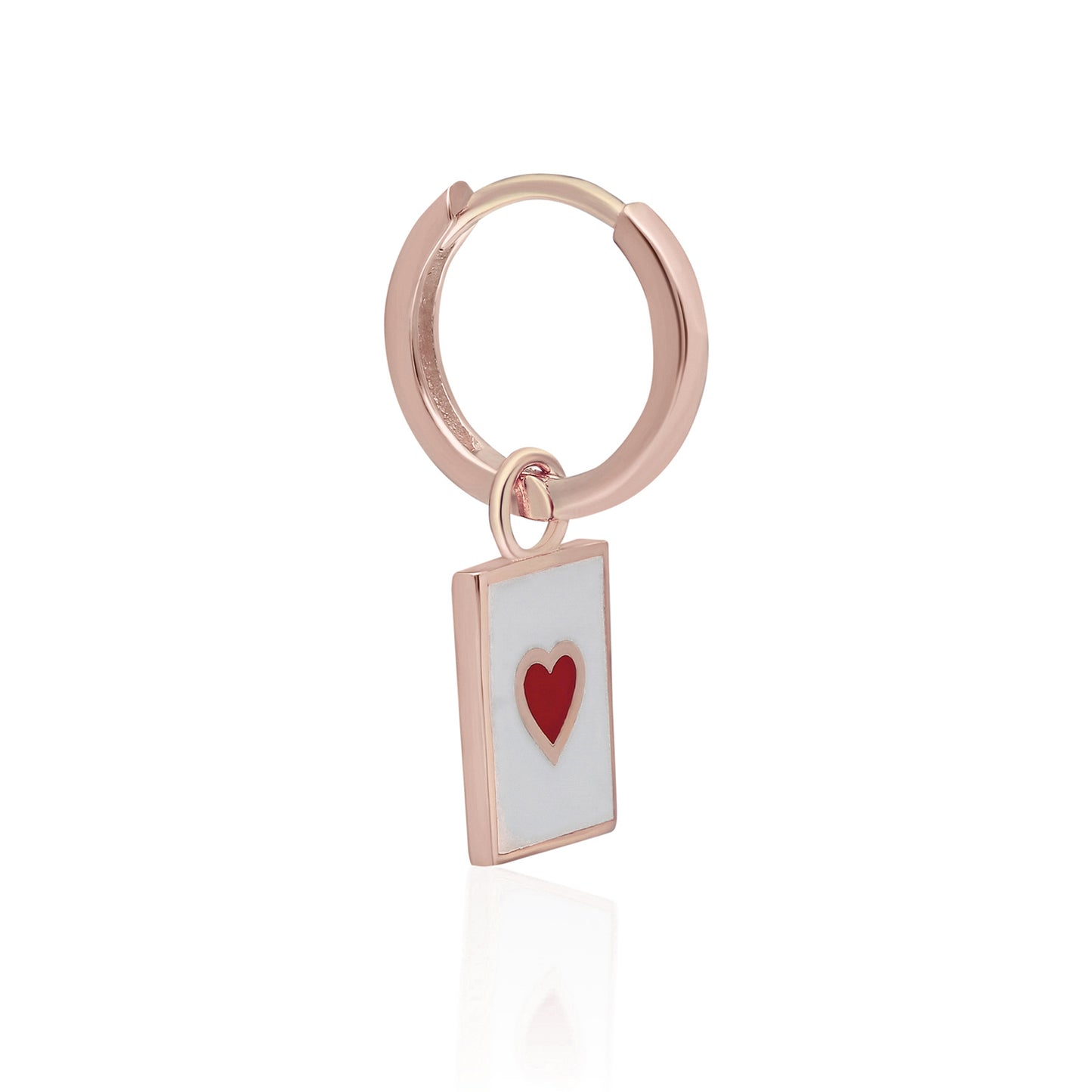 Poker Heart Earring