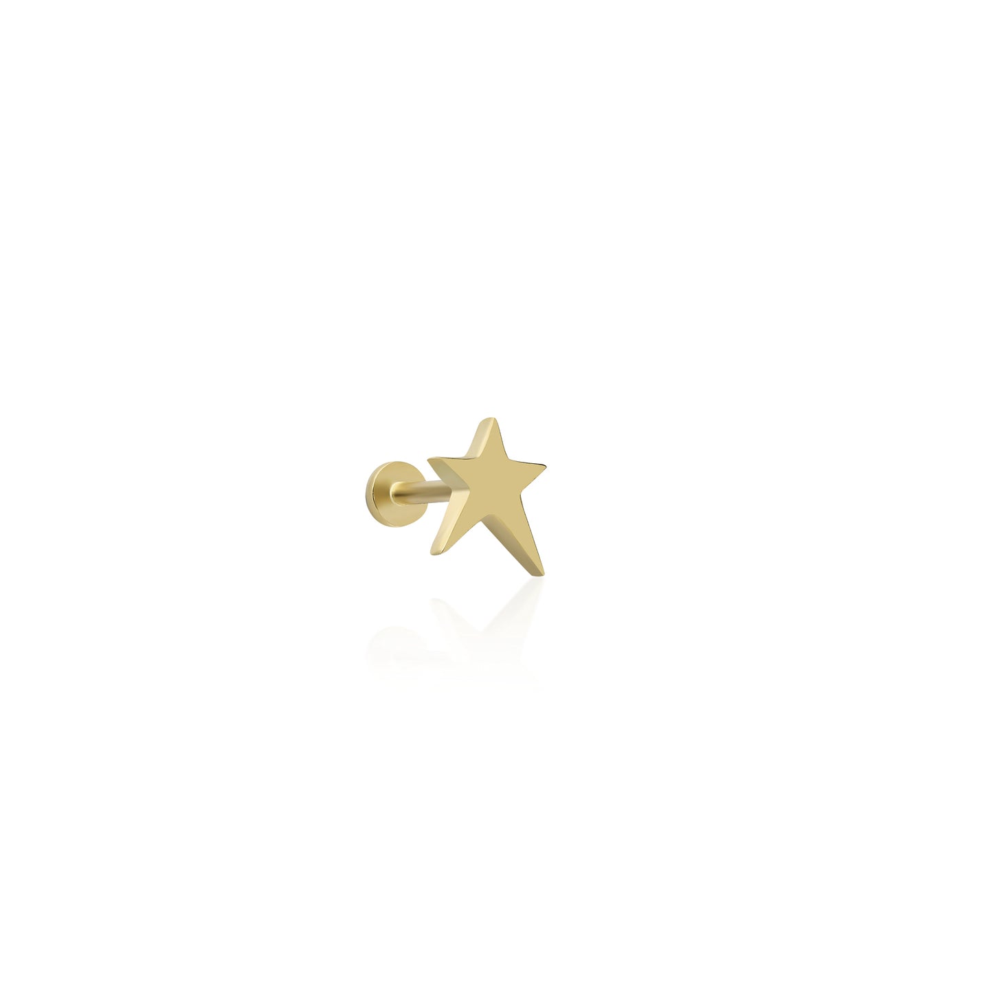 Rock Star Plain Gold Piercing