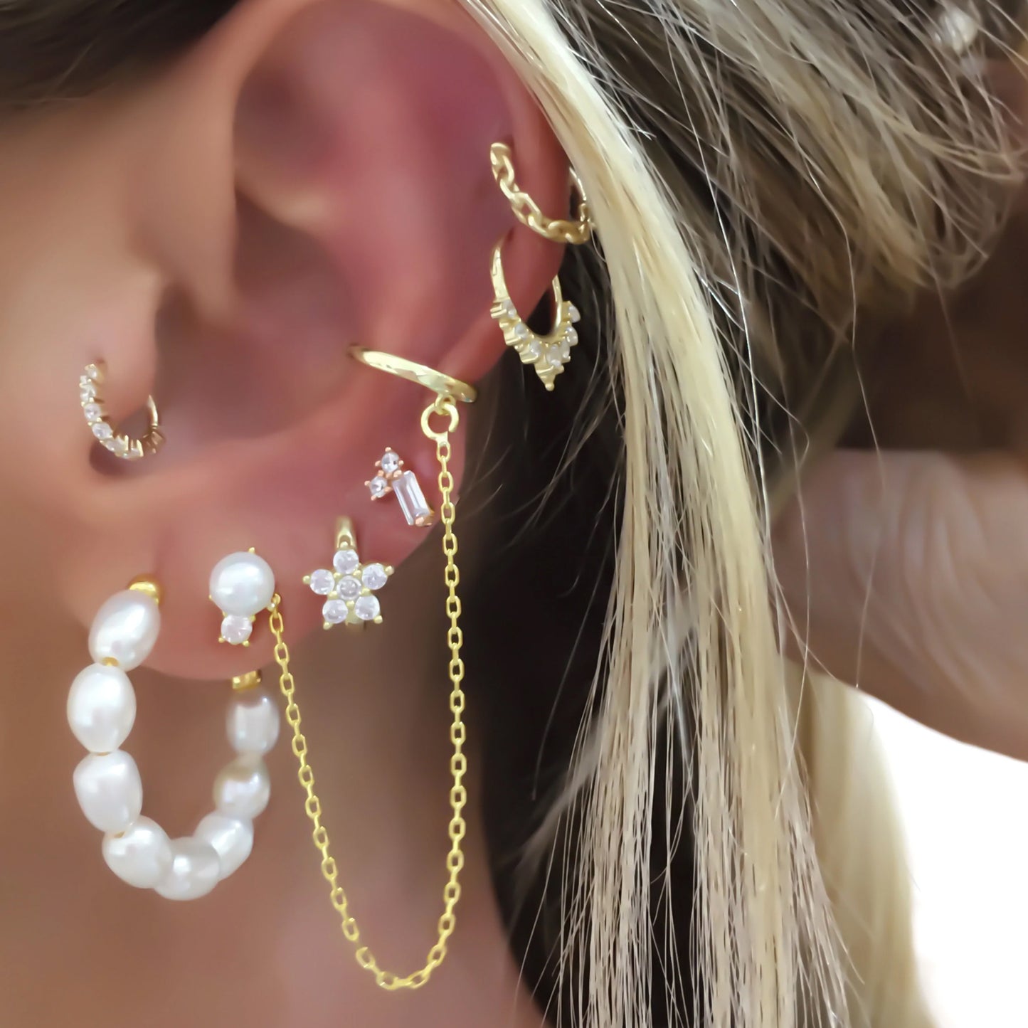 Rope Chain Gold Piercing