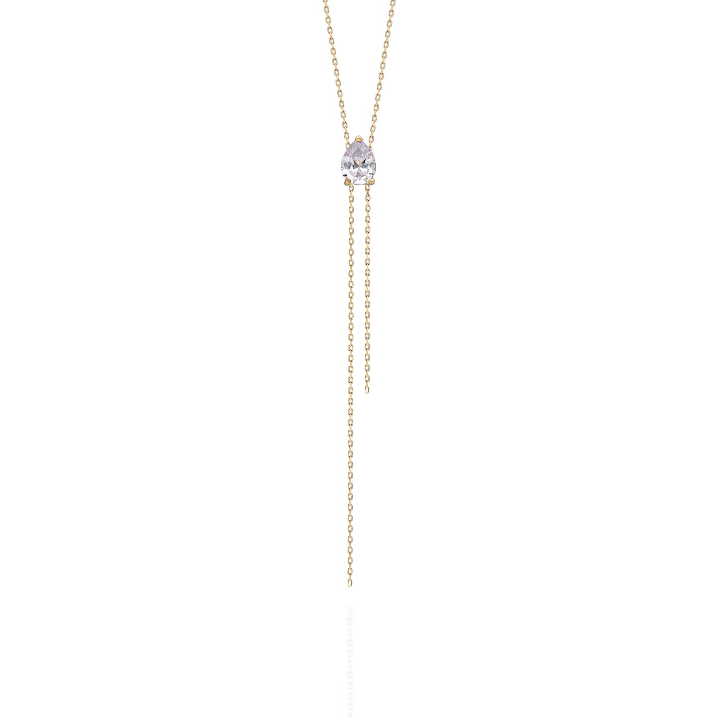 Sevilla Teardrop Double Chain Necklace