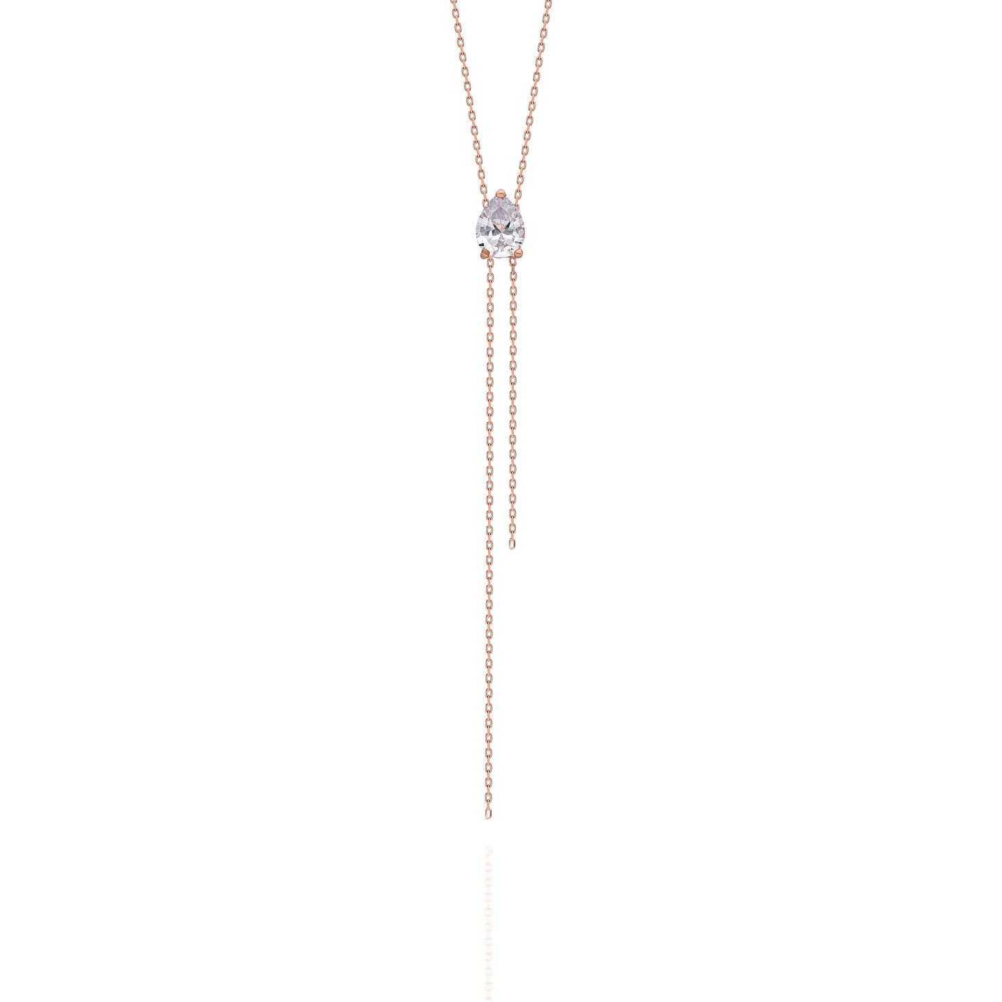 Sevilla Teardrop Double Chain Necklace
