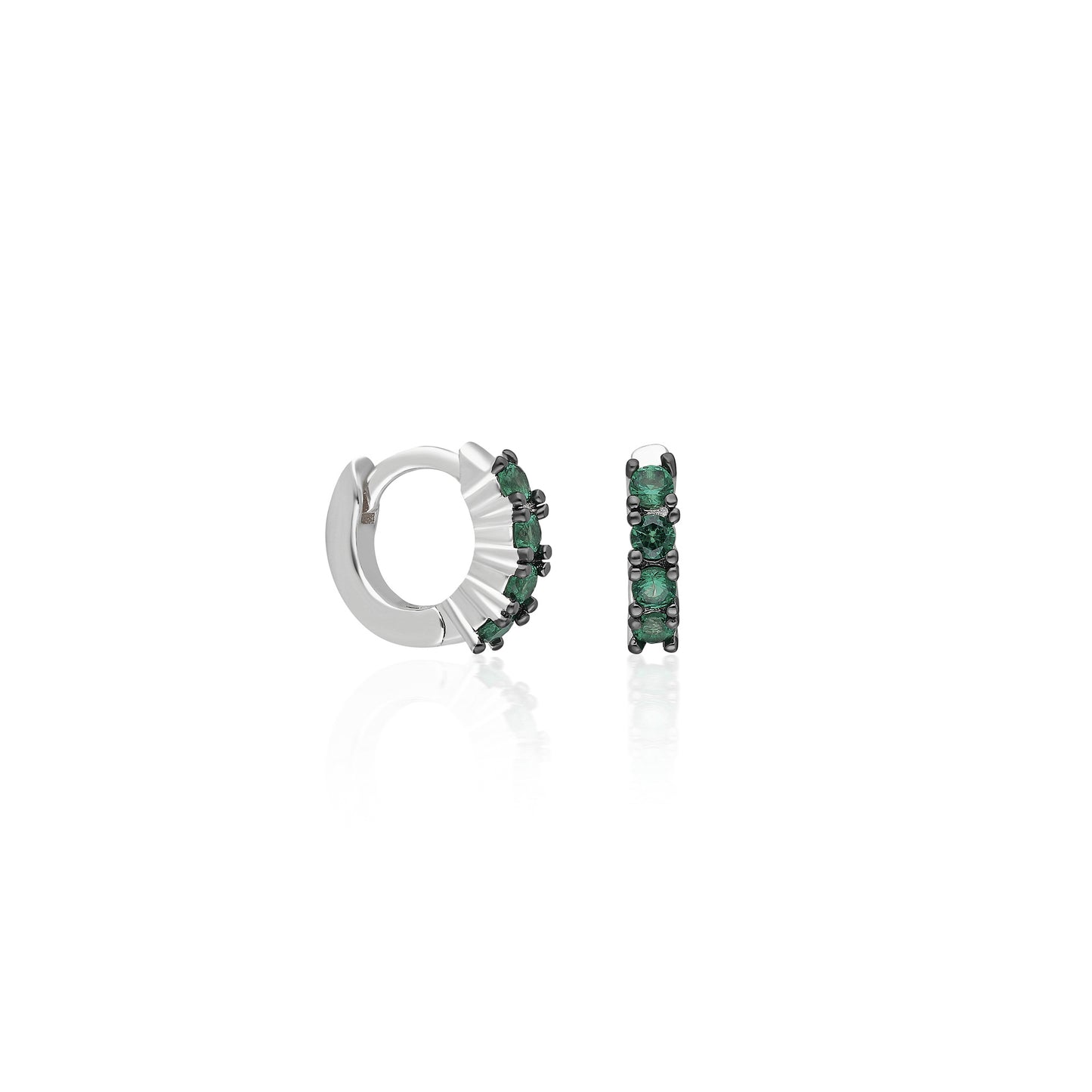 Stras Green Charm Earring