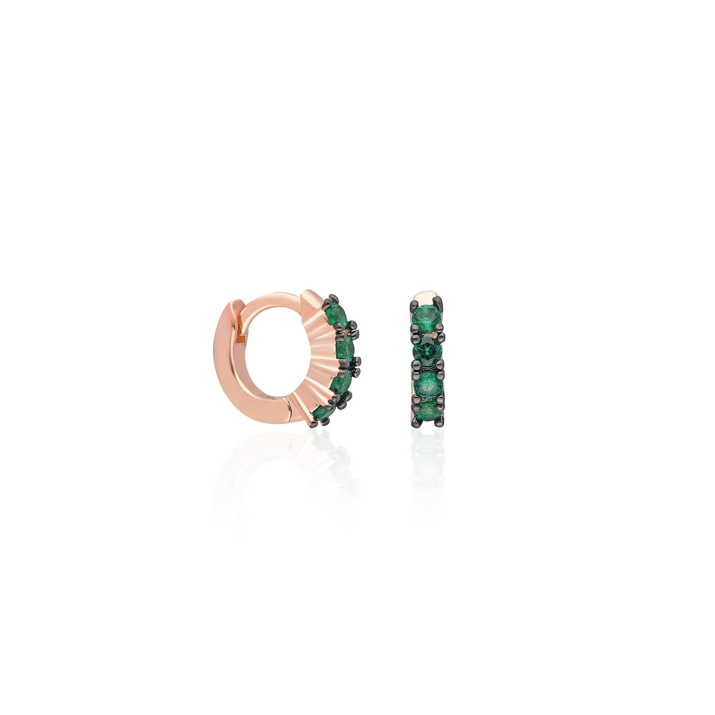 Stras Green Charm Earring