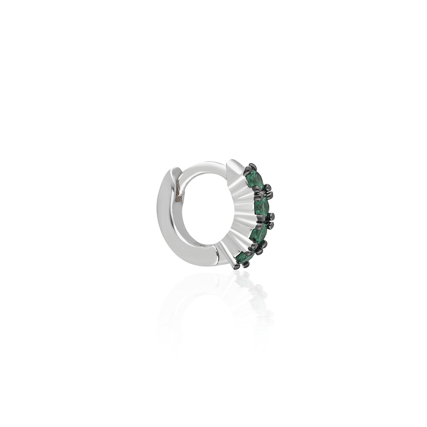 Stras Green Charm Earring