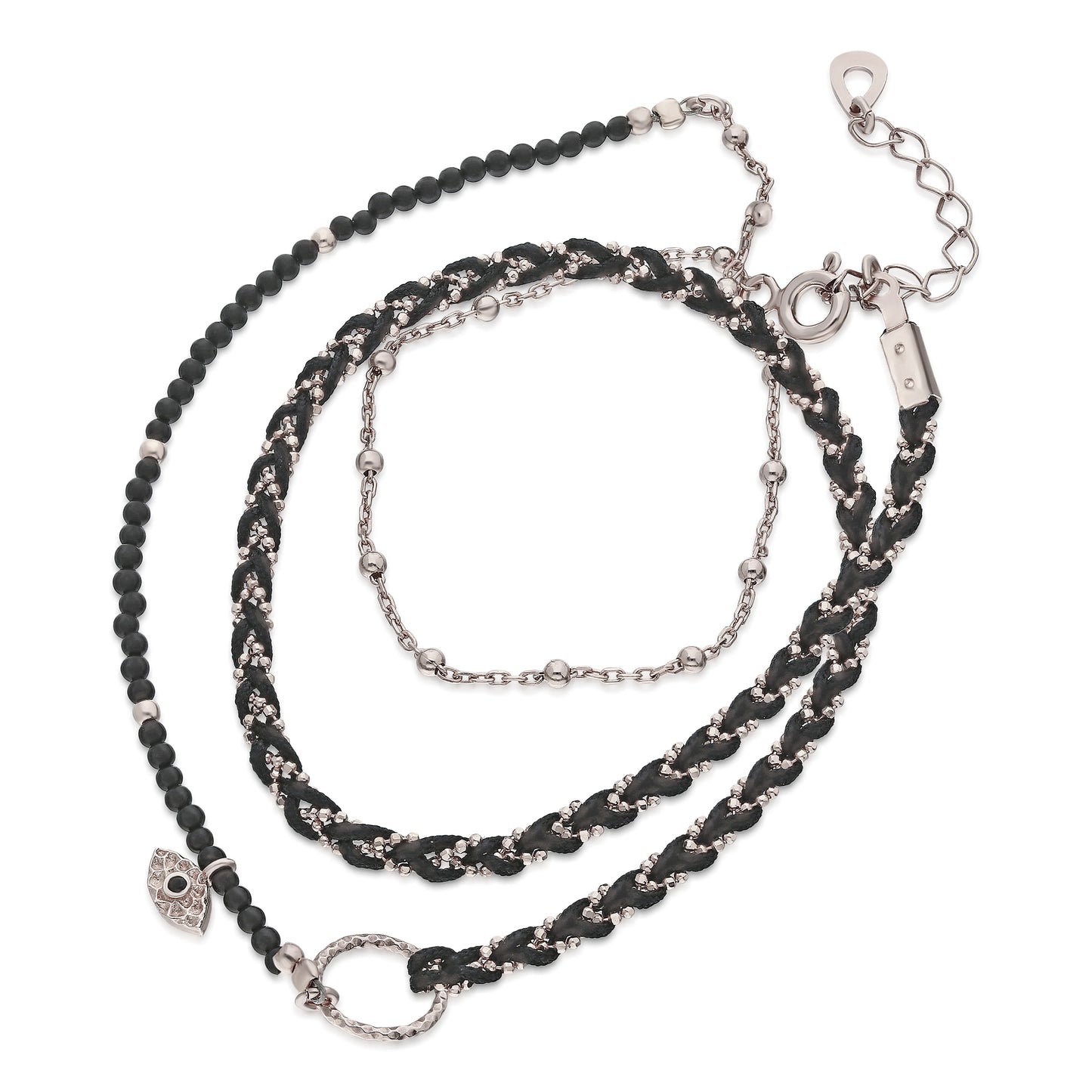 Toscana Triple Strand Black Bracelet