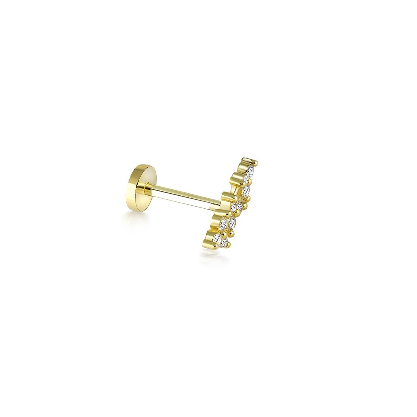 Trio Flower Gold Piercing